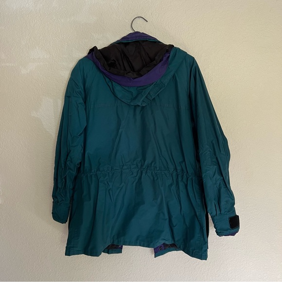Vintage Solstice Women's Microshed Size WM Hooded Rainwear Ski Jacket Teal Color - Picture 4 of 13